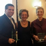 Susan Cole (center) at MAC's Annual Gala, recognizing Sen. Sal DiDomenico and Rep. Ruth Balser as longstanding legislative champions for Safe and Supportive Schools